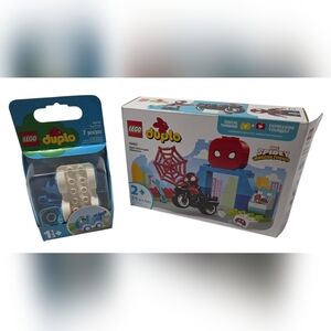 Lego Duplo 10424 Spin's Motorcycle Adventure And  Factory Sealed 10918 Tow Truck